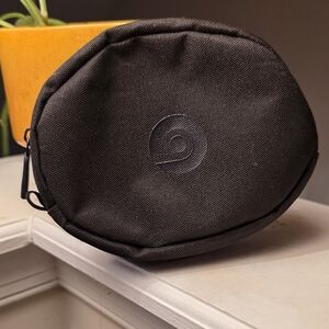 Beats Brand Black Compact Soft Round Pouch Bag